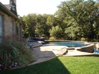 Pool view from yard
